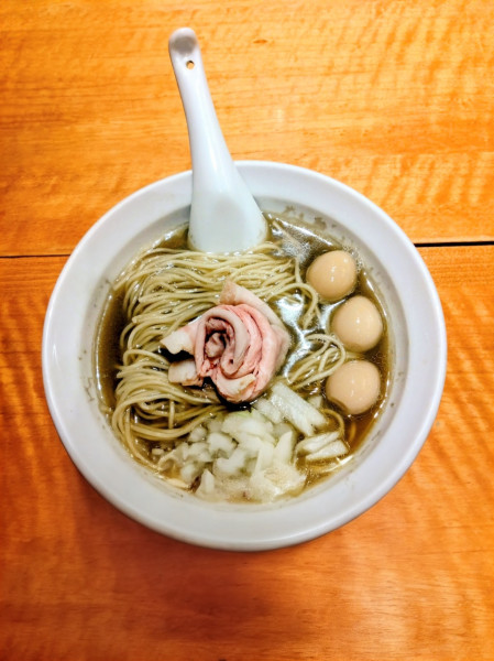 「煮干蕎麦〜千葉県片口鰯・伊吹イリコ〜＋うずら味玉＋和え玉」@木更津丿貫の写真