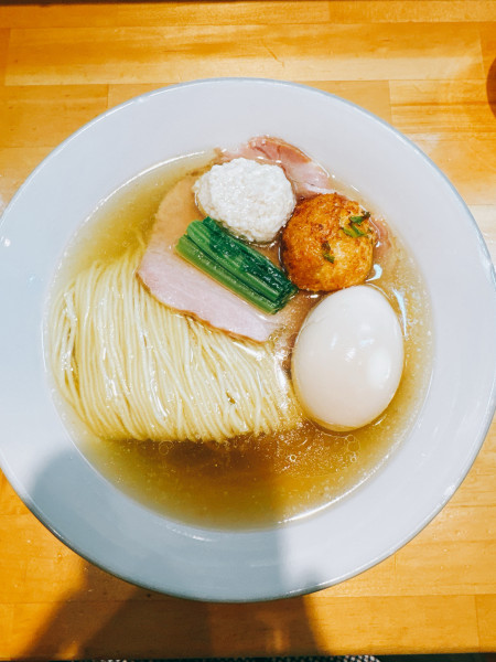 「味玉塩 中華そば」@猫と月の写真