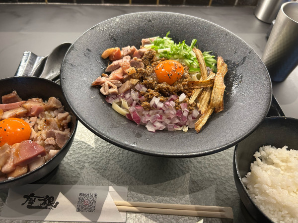 「鶏白湯まぜsoba」@鶏soba座銀 横浜西口店の写真