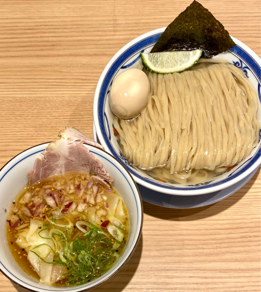 「特上鰹昆布水つけ麺(塩)¥1470円」@中華そば 千乃鶏 志木店の写真