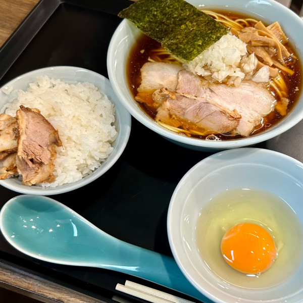 「朝ラーセット」@八王子ラーメン横山食堂 吉祥寺店の写真