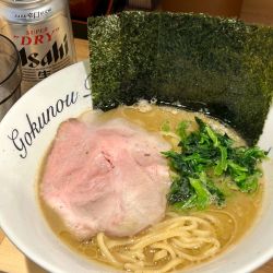 ラーメン（麺やわらかめ）＋アルコール