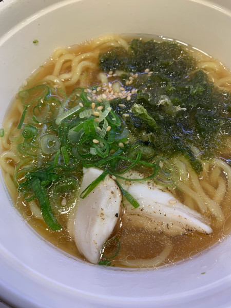 「大切り炙り真鯛の塩ラーメン」@かっぱ寿司 いわき平店の写真