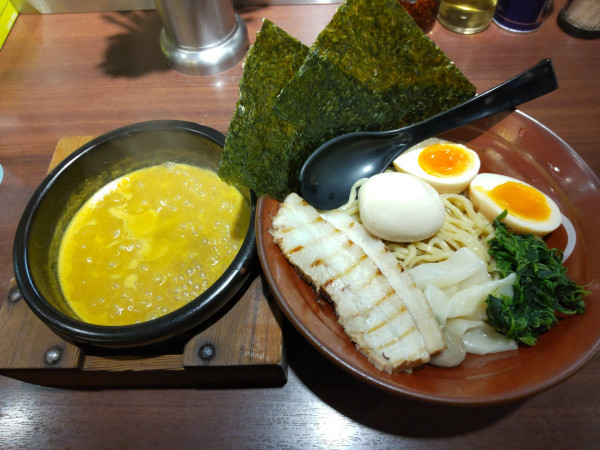 「特製カレーつけ麺＋味付け玉子」@しゅういち 恵比寿店の写真