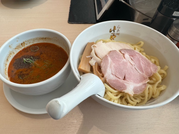 「濃厚辛つけ麺」@らぁ麺 はやし田 味の素スタジアム店の写真