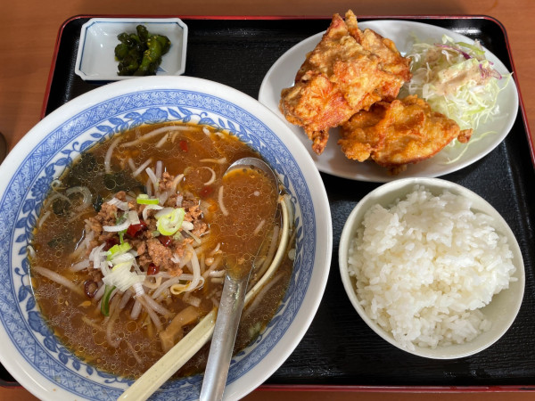「台湾味噌ラーメンセット　￥９８０」@中国料理 京華の写真