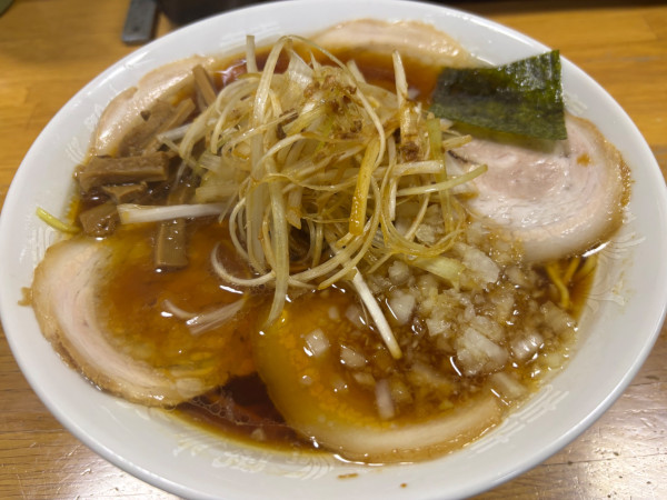 「ネギバラチャーシュー　大」@みんみんラーメンの写真