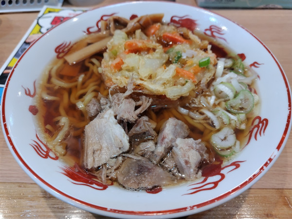 「天ぷららあめん　※太麺変更　※クーポンで５００円」@とんこつ家ZUN 安曇野店の写真