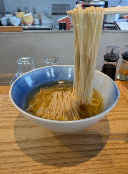 「塩 かけそば（ネギ抜き）」@YOKOKURA STOREHOUSEの写真