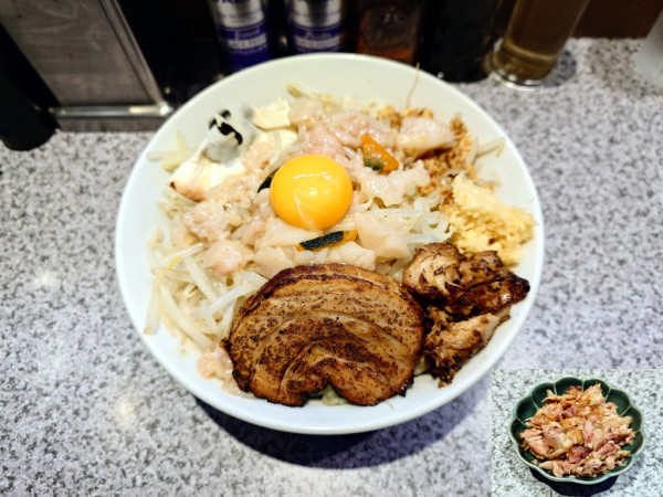 「限定 味噌郎汁なし ミニ」@ラーメン宮郎の写真