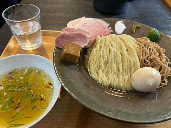 「味玉昆布水つけ麺(塩大)」@Sagamihara 欅の写真