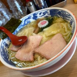 ワンタン麺＋塩生姜に変更(1日20食限定)