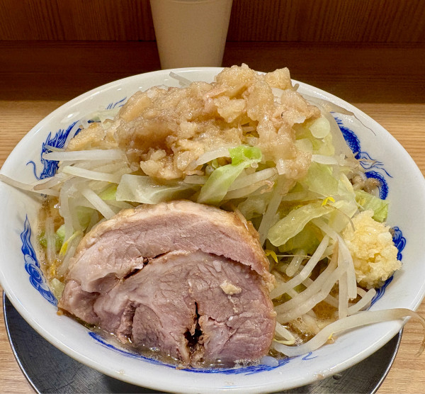 「ラーメン並（全増し『ニンニク』）」@ジャンクガレッジ ふじみ野駅前店の写真