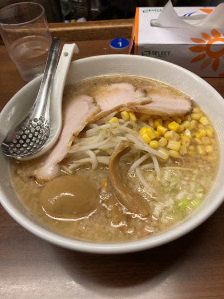「一番ラーメン正油＋ニンニク　1100円」@ラーメン一番の写真