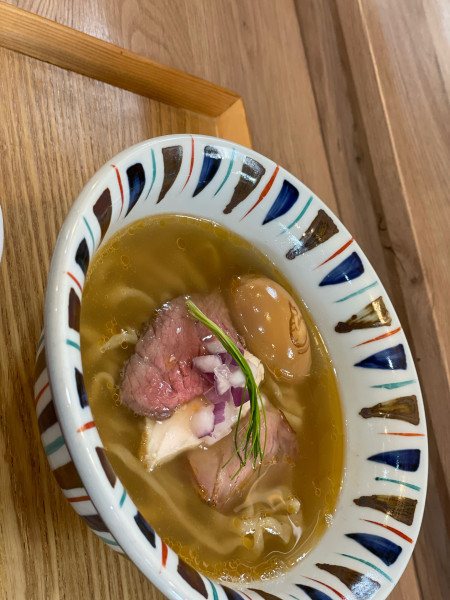 「淡麗えびそば汐＋味玉」@えびそば 緋彩の写真