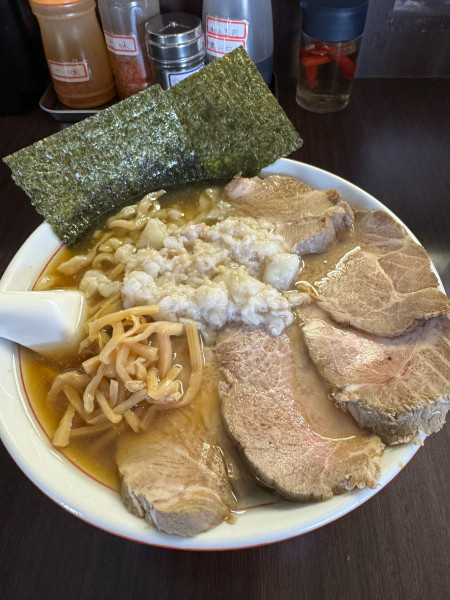 「チャーシュー麺＋身入り」@手打ち中華そば 酒田の写真