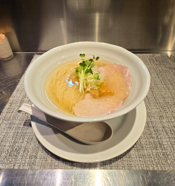 「塩そばと肉丼セット」@成城青果の写真