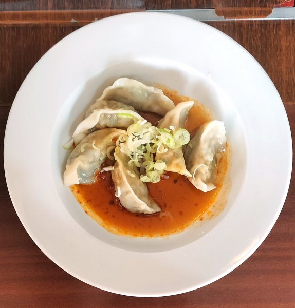 「水餃子四川ソース 660円」@ヒデジン餃子の写真