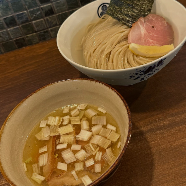 「あさりとほたての塩昆布水つけそば大」@麺屋みつば＋クローバーの写真