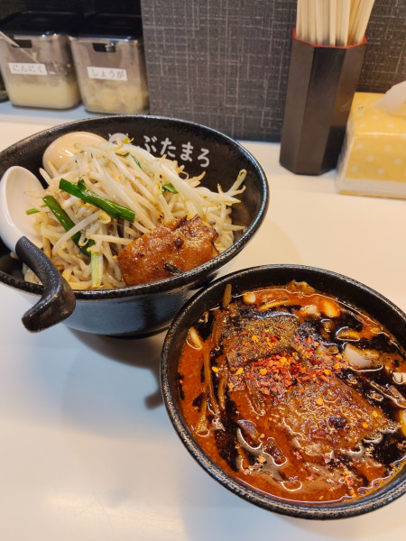 「特製辛味噌つけ麺」@らーめん ぶたまろの写真