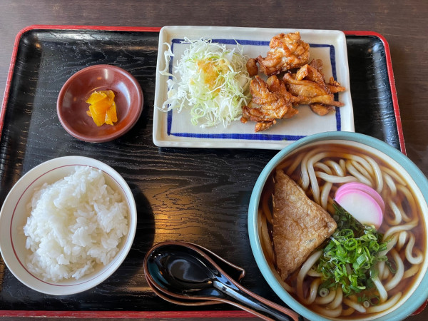 「からあげランチ　にかけうどん　￥８５０」@高倉庵＆カントリーの写真