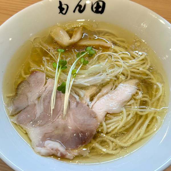 「らーめん【白】」@自家製麺もん田の写真