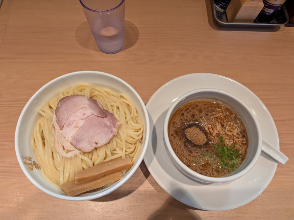 「つけ麺、エビ、大盛」@らぁ麺 はやし田 町田店の写真