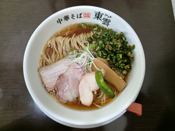 「青唐しょうゆ（限定麺）」@中華そば 東雲の写真