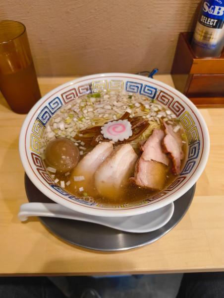 「特製中華そば+大盛　1400円」@中華そば光の写真