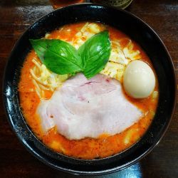 【限定】味噌トマトチーズラーメン＋味玉＋ビール中瓶