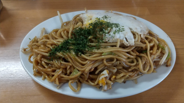 「子入り焼きそば」@大釜 本店の写真