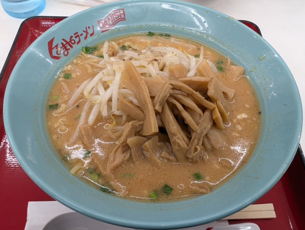 「味噌󠄀メンマラーメン」@くるまやラーメン 足立保木間店の写真