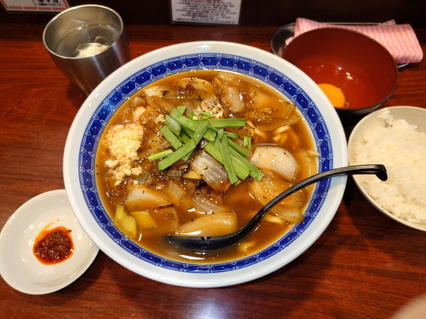 「スタミナ中華セット」@中華そば たた味の写真