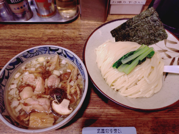 「限定きのこつけ麺（並盛）　１１００円」@新橋 纏の写真