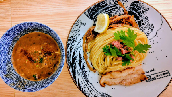 「ラム醤油スープつけ麺(1000円)」@自家製麺 MENSHO TOKYOの写真