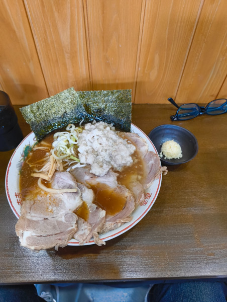 「みそらーめん+チャーシュー+ニンニク　1250円」@手打ち中華そば 酒田 鹿島田店の写真