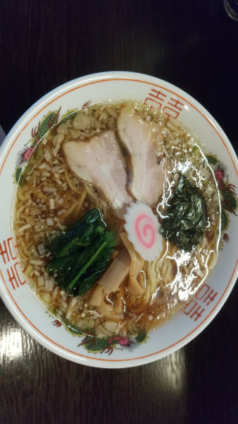 「中華そば+まかない丼」@浅草  参食堂の写真