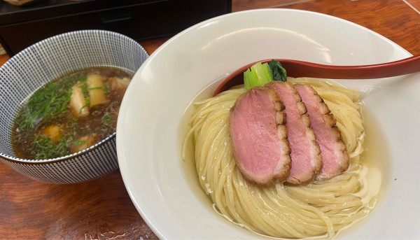 「[期間限定]鴨出汁 昆布水つけ麺 ¥1800」@三馬路 東京店の写真