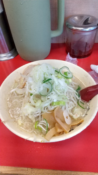 「らーめん+半チャーハン」@らーめん弁慶 浅草本店の写真