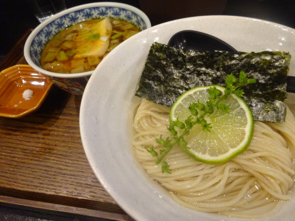 「鰹昆布水つけ麺（醤油）　900円」@本庄らぁ麺 花田の写真