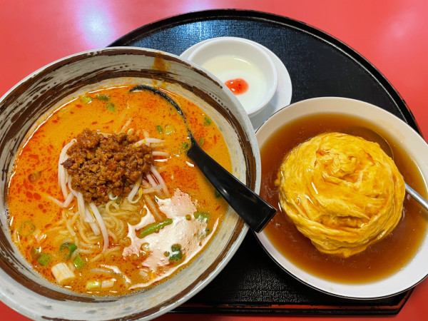 「担々麺セット　￥１３８０」@長楽 安城店の写真