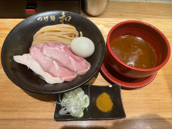 「カレーつけ麺 並(¥1,250)味玉(¥150)」@つけ麺 和の写真