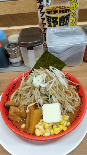 「味玉バターコーン野郎」@野郎ラーメン 浅草橋西口店の写真