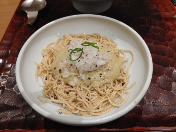 「あさりの和え玉 400円」@饗 くろ㐂の写真