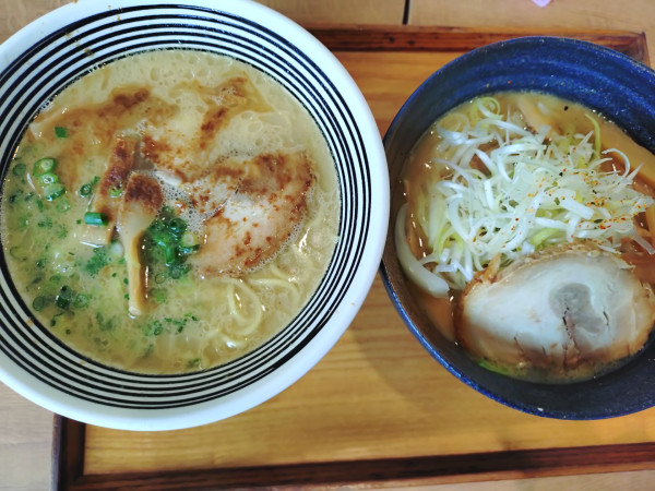 「伊豆味噌󠄀ラーメン、鮪節ラーメン」@月ヶ瀬テラスキッチンの写真