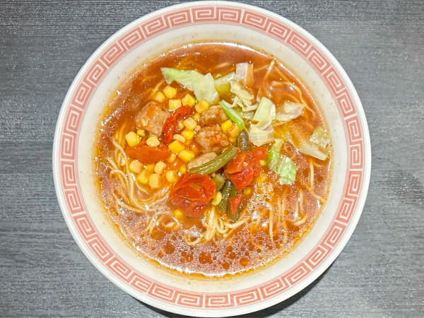 「★＜カップヌードルトリビュート＞チリトマト🍜¥1,250」@ラーメン大至の写真