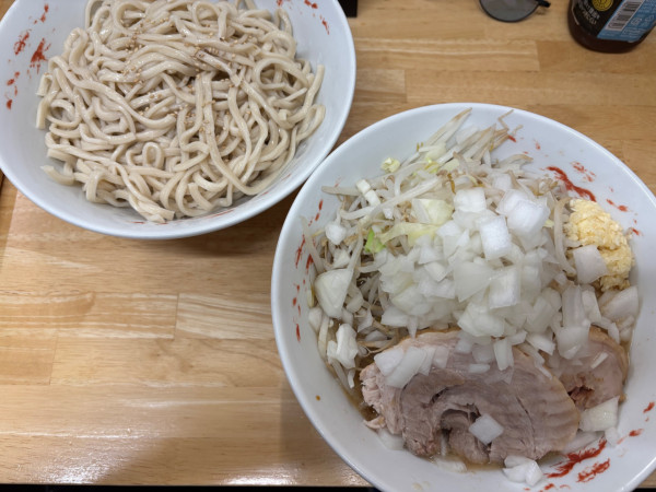 「つけ麺+玉葱」@ラーメン 登良治郎の写真