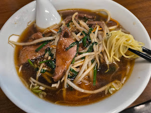 「ニラレバー麺(880)」@潤福の写真