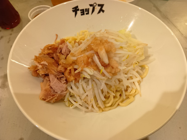 「まぜそば並」@まぜそば たまに らーめん チョップスの写真