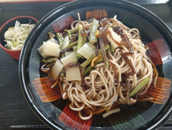 「冷やし山菜そば」@そば・うどん 八起家 西口店の写真